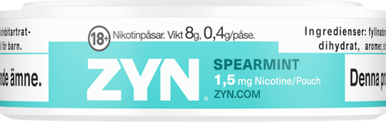 ZYN Spearmint Mini Dry Low