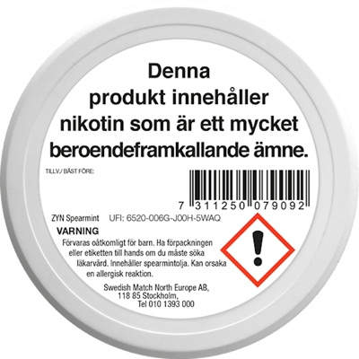 ZYN Spearmint Mini Dry Low