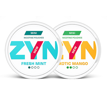 ZYN Fresh Mint och ZYN Exotic Mango Mini Mixpaket