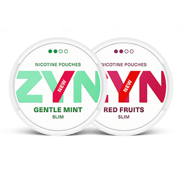 ZYN Red Fruits och ZYN Gentle Mint Mixpaket